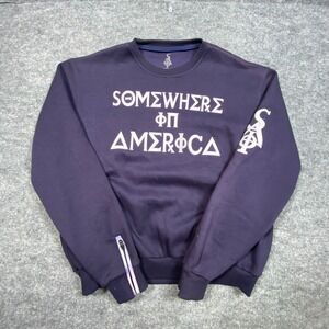 SIA Collective Somewhere In America Purple Graphic Sweatshirt Mens‎ 4XL Zipper